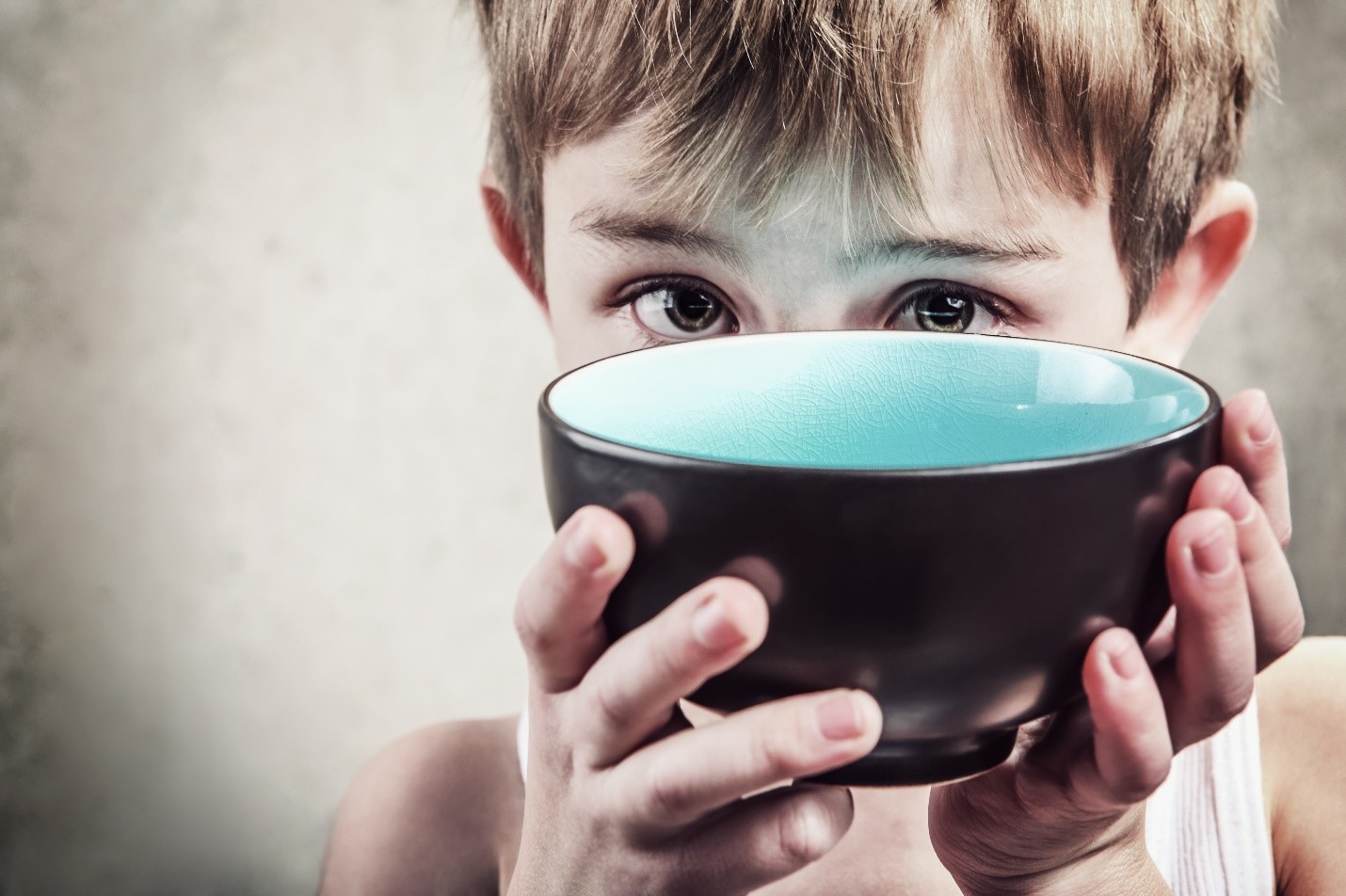 Kid with bowl