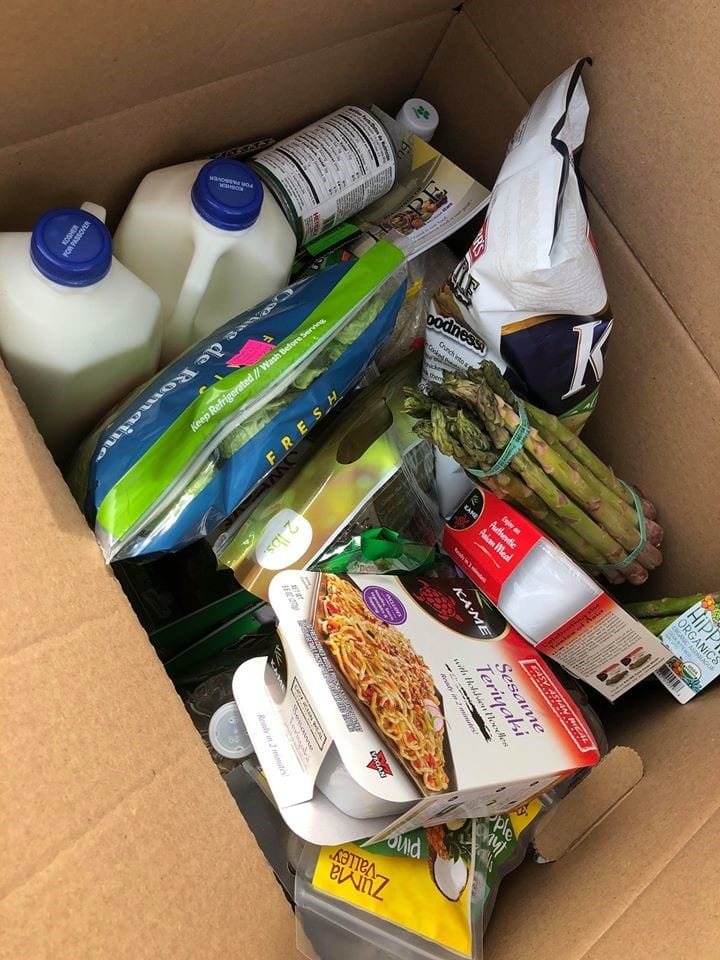 box of food